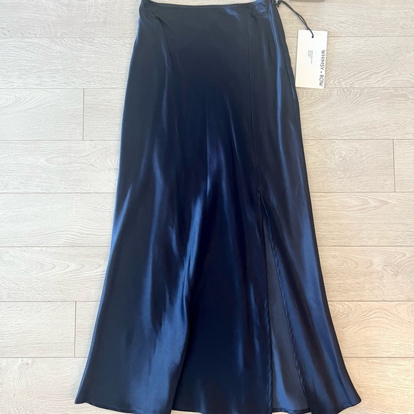 Whimsy and Row Charlie midi skirt in navy XS - Picture 2 of 3